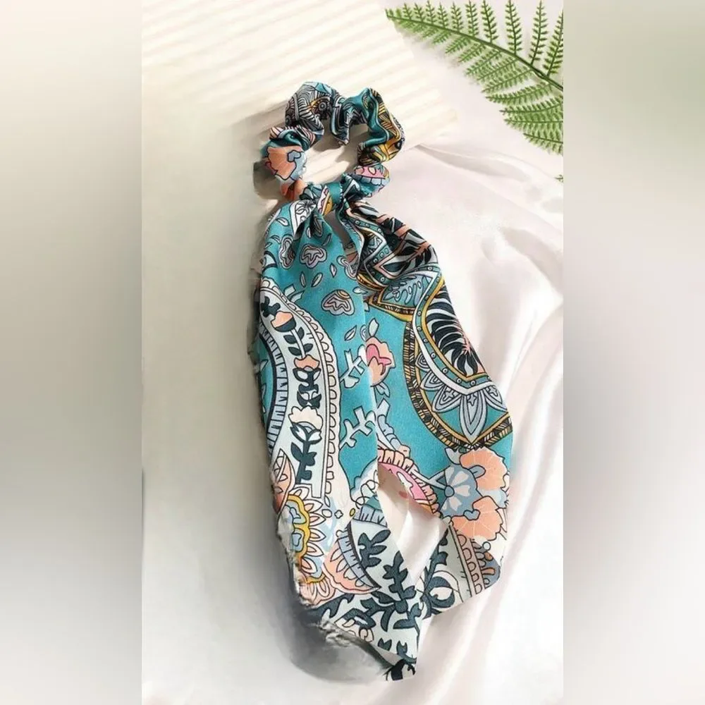 Floral Hair Scrunchie K81